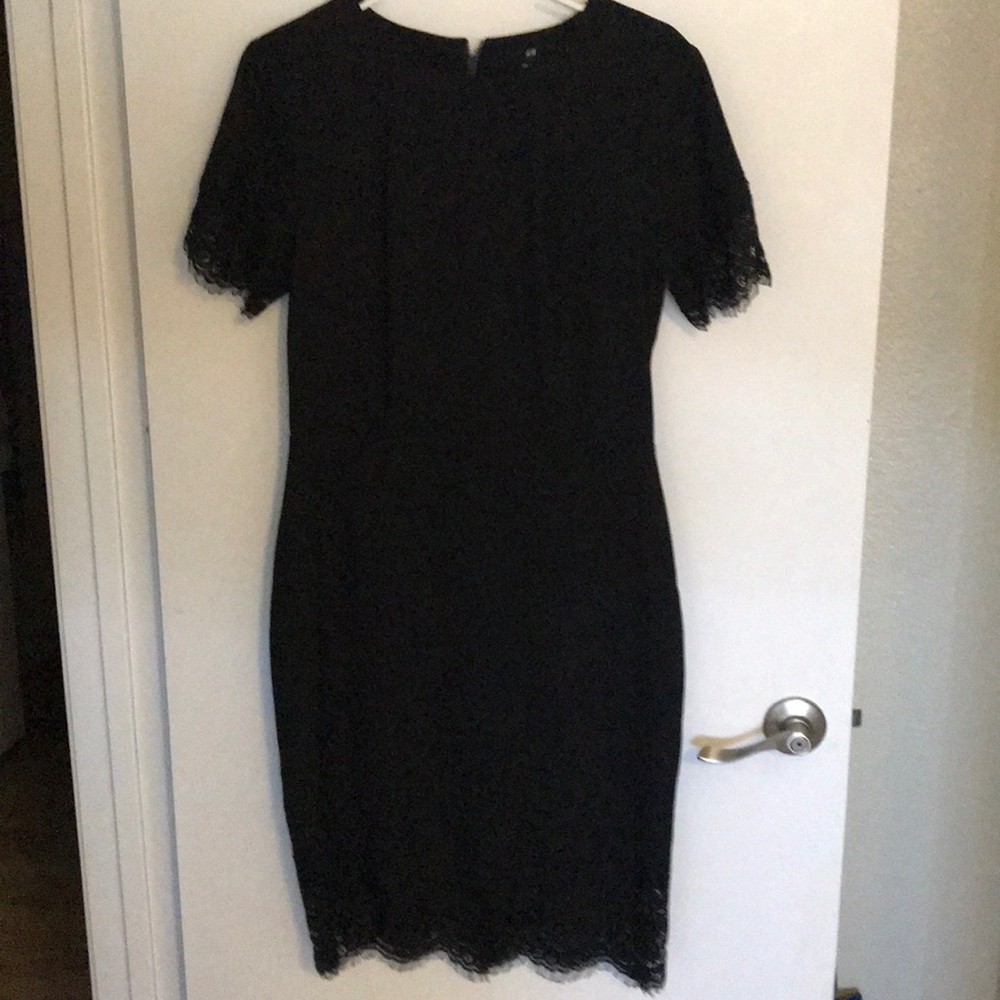 H and M black dress